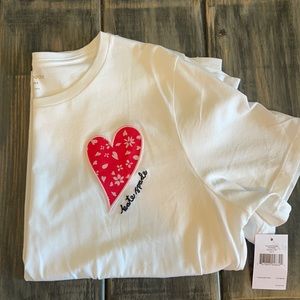 Kate Spade love posie heart tee